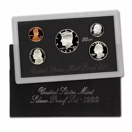 1992 Silver Proof Set 5 Coins ($0.91 FV)