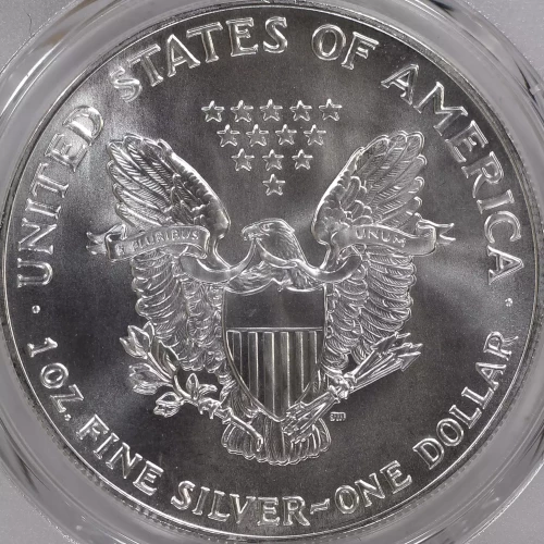 1993 $1 Silver Eagle Mercanti Signature
