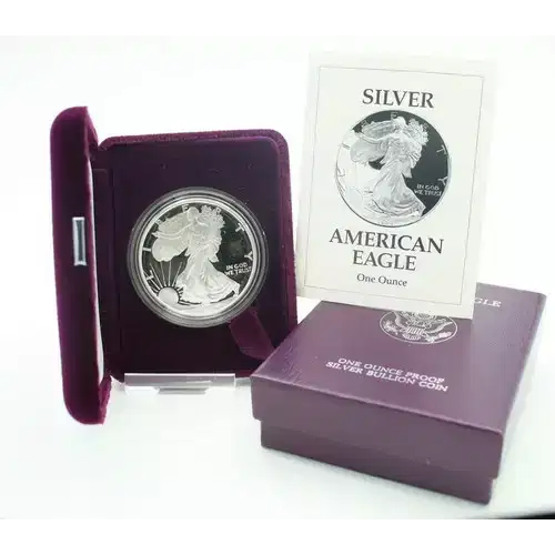 1993 P 1oz Silver Eagle  Proof - with Original Govt Packaging