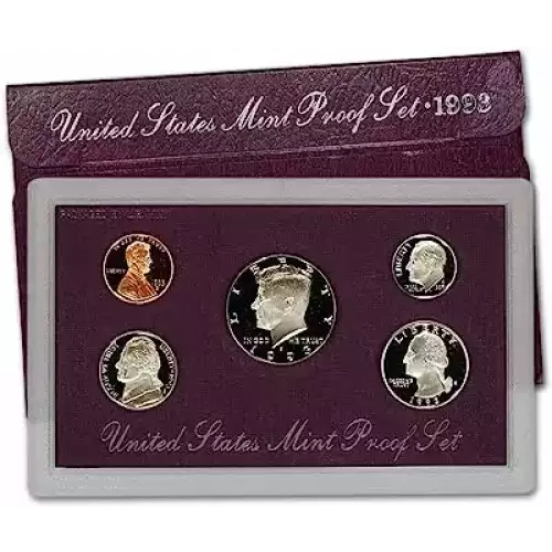 1993 Proof Set - 5 Coins ($0.91 FV) - Set