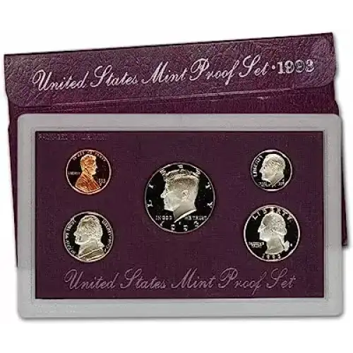 1993 Proof Set - 5 Coins ($0.91 FV) - Set