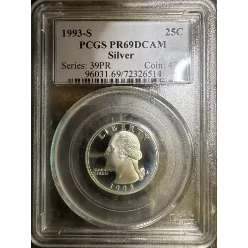 1993-S 25C Silver, DCAM