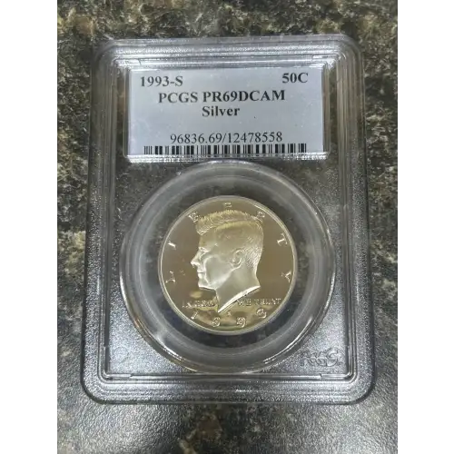 1993-S 50C Silver, DCAM