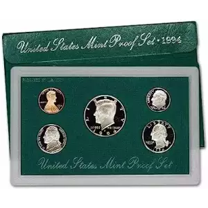1994 Proof Set - 5 Coins ($0.91 FV) - Set