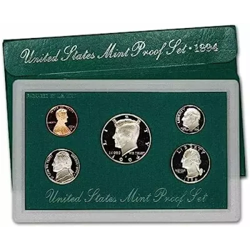 1994 Proof Set - 5 Coins ($0.91 FV) - Set