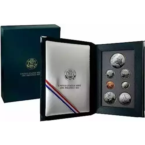 1995 Prestige Proof Set - Seven Coin Set - Box & COA