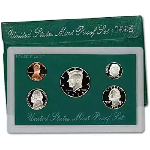 1995 Proof Set - 5 Coins ($0.91 FV) - Set