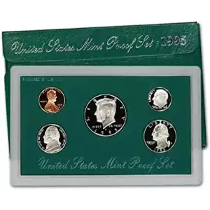 1995 Proof Set - 5 Coins ($0.91 FV) - Set