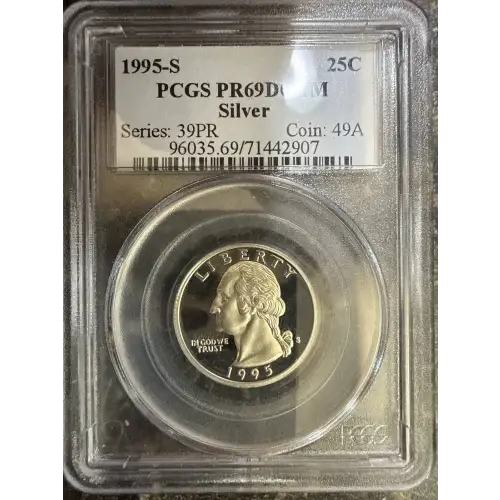 1995-S 25C Silver, DCAM