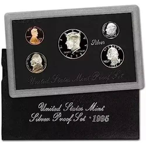 1995 Silver Proof Set - 5 Coins ($0.91 FV) Silver - Set