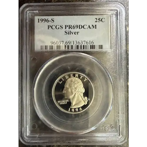 1996-S 25C Silver, DCAM