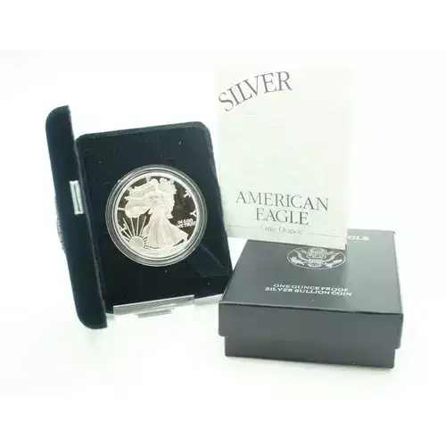 1997 P 1oz Silver Eagle  Proof - with Original Govt Packaging