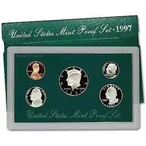 1997 Proof Set - 5 Coins ($0.91 FV) - Set