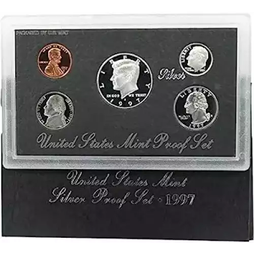 1997 Silver Proof Set - 5 Coins ($0.91 FV) Silver - Set