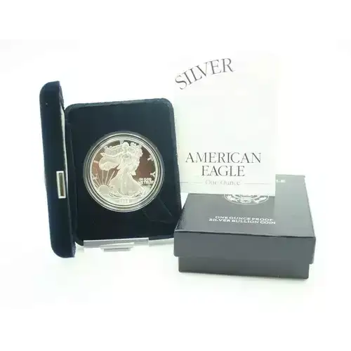 1998 P 1oz Silver Eagle  Proof - with Original Govt Packaging