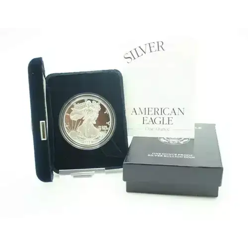 1998 P 1oz Silver Eagle  Proof - with Original Govt Packaging