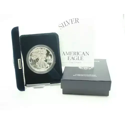 1999 P 1oz Silver Eagle  Proof - with Original Govt Packaging