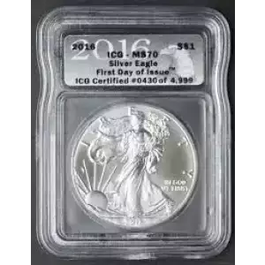 1oz Silver Eagle  - ICG MS 70 