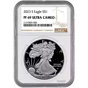 1oz Silver Eagle  Proof - NGC PF 69