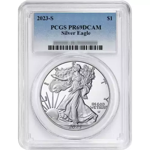 1oz Silver Eagle  Proof - PCGS PF 69