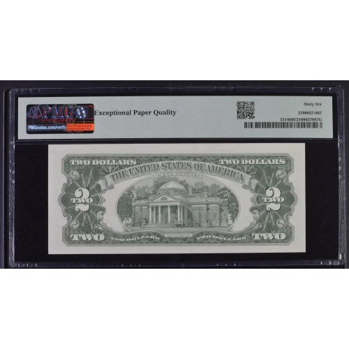 $2 1963-A red seal. Small Legal Tender Notes 1514 (3)