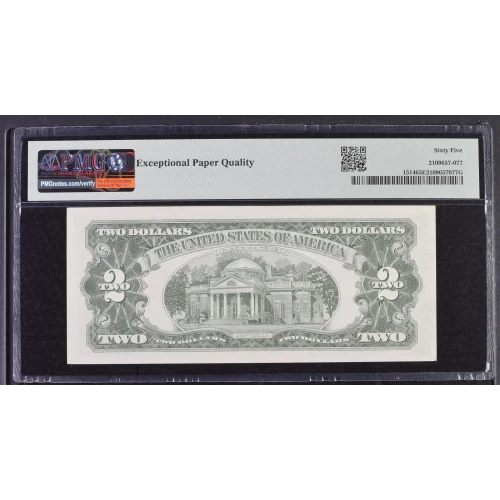 $2 1963-A red seal. Small Legal Tender Notes 1514 (3)