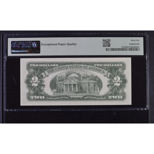 $2 1963-A red seal. Small Legal Tender Notes 1514 (3)