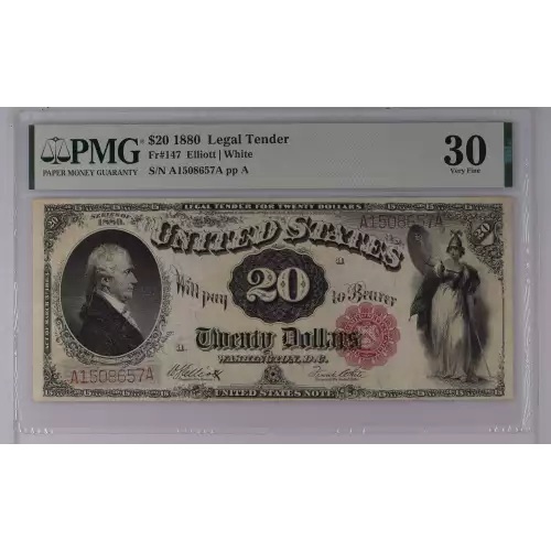 $20  Small Red, scalloped Legal Tender Issues 147 (3)