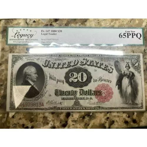 $20  Small Red, scalloped Legal Tender Issues 147