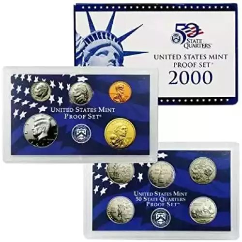 2000 Clad Proof Set - 10 Piece ($2.91 FV) - Set