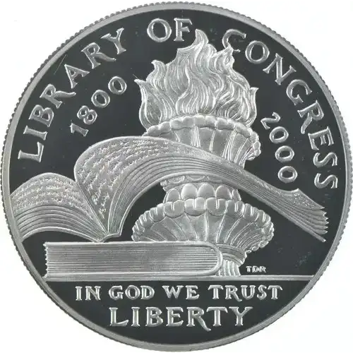 2000 Library of Congress  Proof Dollar - Box & COA (3)