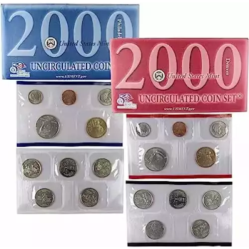 2000 Mint Set - 20 Piece P-D ($5.82 FV) - Set