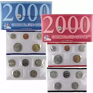 2000 Mint Set - 20 Piece P-D ($5.82 FV) - Set