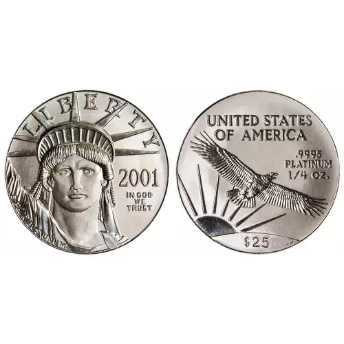 2001 1/4oz American Platinum Eagle