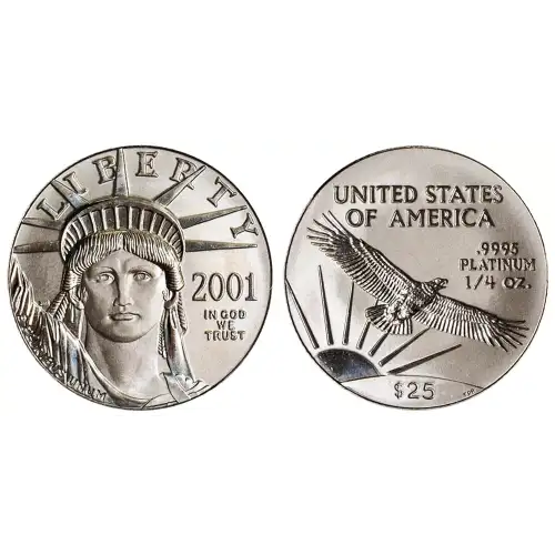 2001 1/4oz American Platinum Eagle
