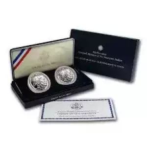 2001 American Buffalo Proof Silver Dollar - Box & COA