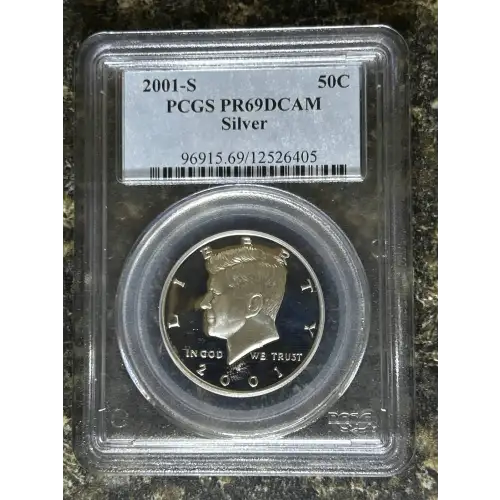 2001-S 50C Silver, DCAM