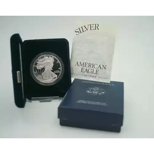 2001 W 1oz Silver Eagle  Proof - with Original Govt Packaging