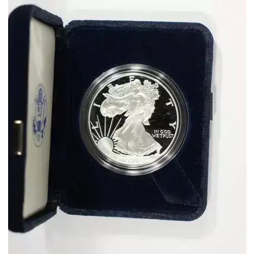 2001 W 1oz Silver Eagle  Proof - with Original Govt Packaging
