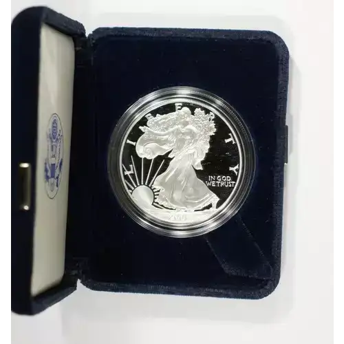 2001 W 1oz Silver Eagle  Proof - with Original Govt Packaging