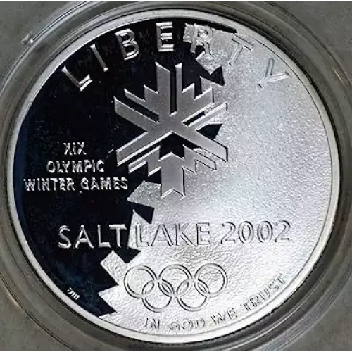 2002 Salt Lake Olympic Games - Proof Silver Dollar - Box & COA
