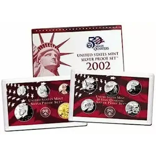 2002 Silver Proof Set - 10 Piece Silver ($2.91 FV) - Set