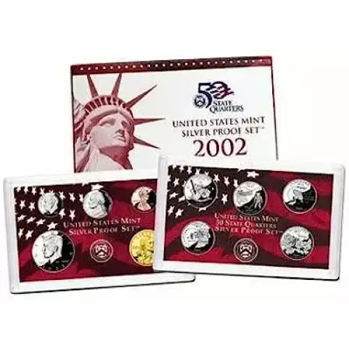 2002 Silver Proof Set - 10 Piece Silver ($2.91 FV) - Set
