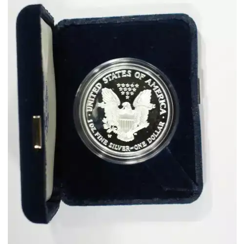 2002 W 1oz Silver Eagle  Proof - with Original Govt Packaging