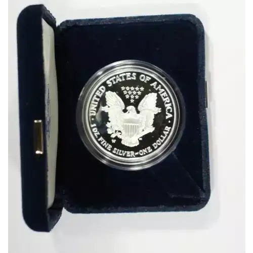 2002 W 1oz Silver Eagle  Proof - with Original Govt Packaging