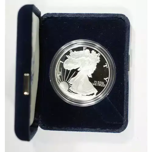2002 W 1oz Silver Eagle  Proof - with Original Govt Packaging