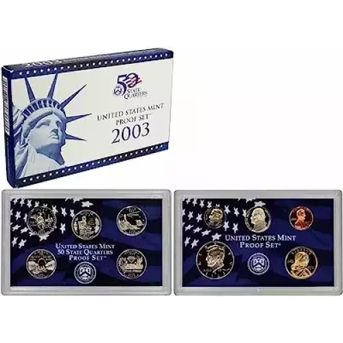 2003 Clad Proof Set - 10 Piece ($2.91 FV) - Set