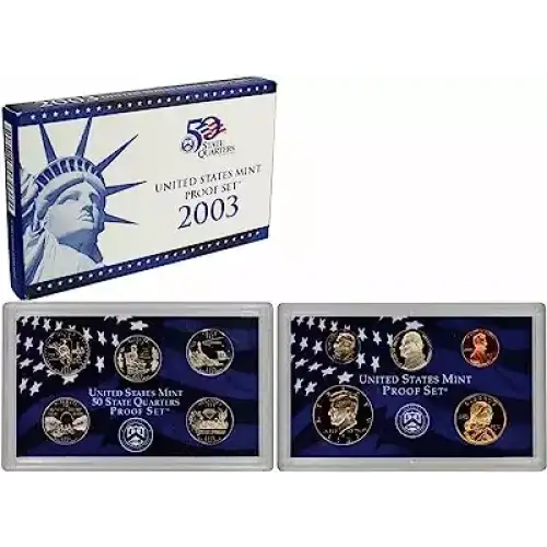 2003 Clad Proof Set - 10 Piece ($2.91 FV) - Set