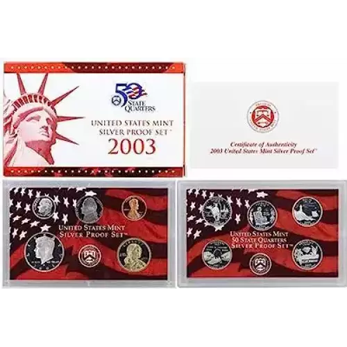 2003 Silver Proof Set - 10 Piece Silver ($2.91 FV) - Set