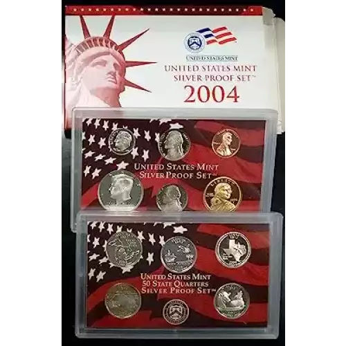 2004 Silver Proof Set - 11 Piece Silver ($2.96 FV) - Set